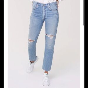 NWT Free People Citizens of Humanity Charlotte High Rise Straight Moondust 32